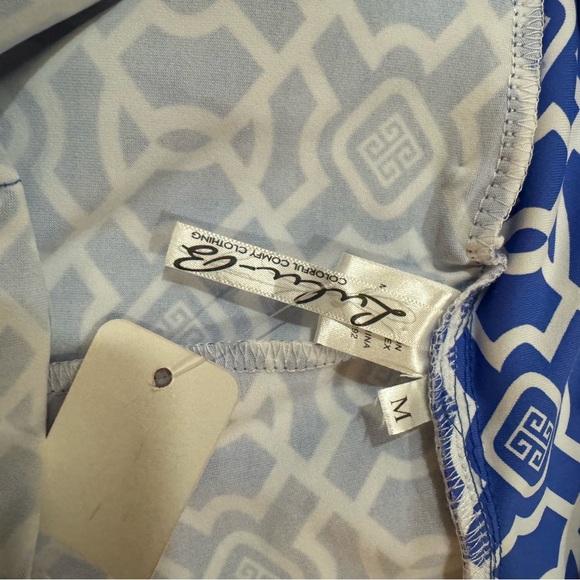 Lulu-B Blue and White Mini Skirt - Picture 7 of 8